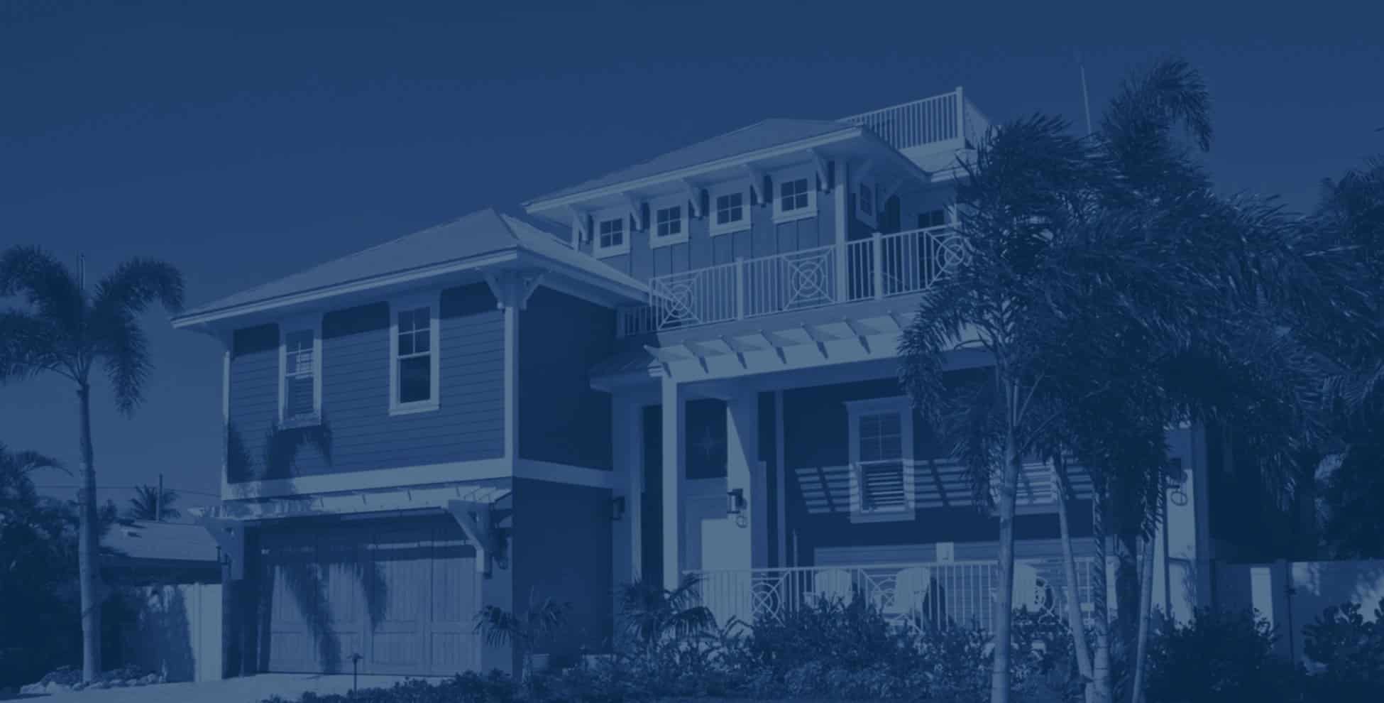 website development CGS blue overlay image of a house
