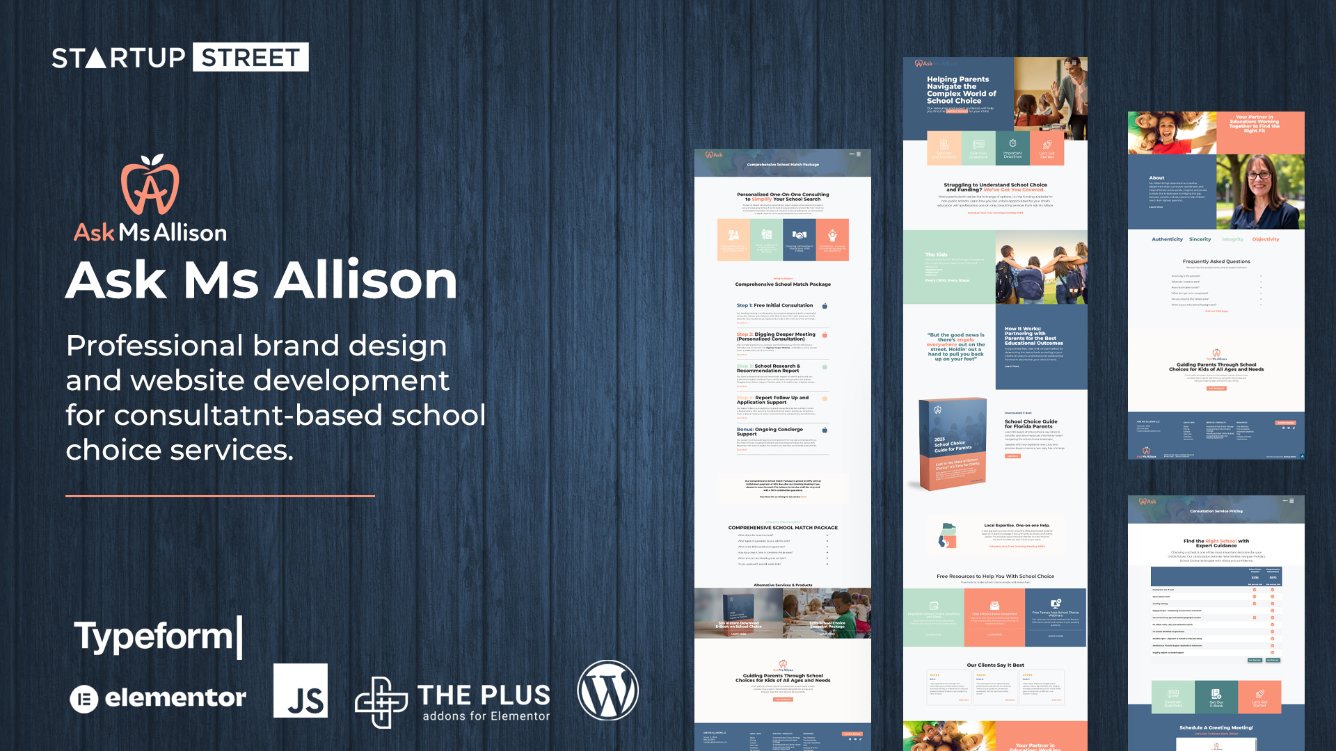 Website Development Promotion Graphics Ask Ms Allison School Choice Education Services
